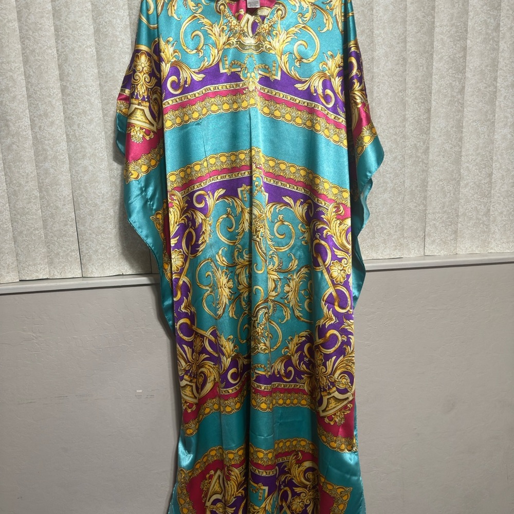 Vibrant Multicolor Kaftan Dress